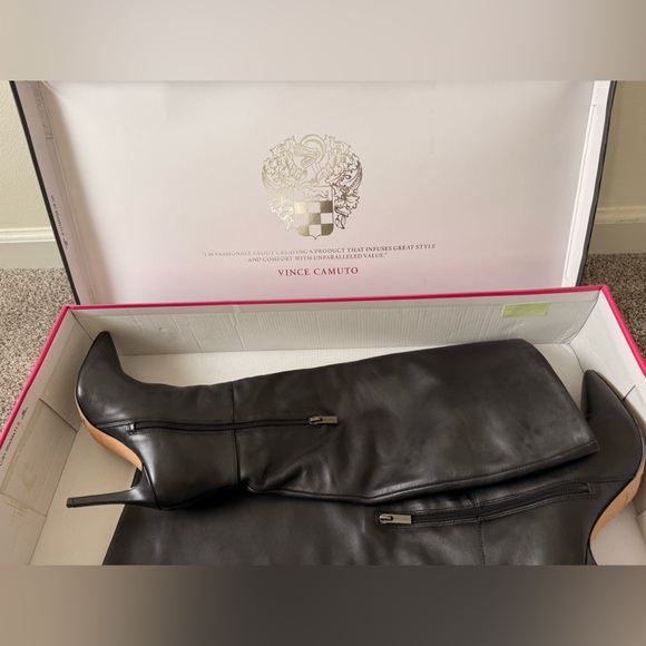 Vince Camuto Black Tall Heeled Boots - Picture 4 of 5